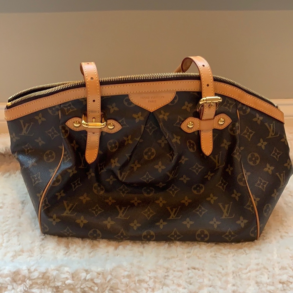 Louis Vuitton Monogram Tote with Tan Accents